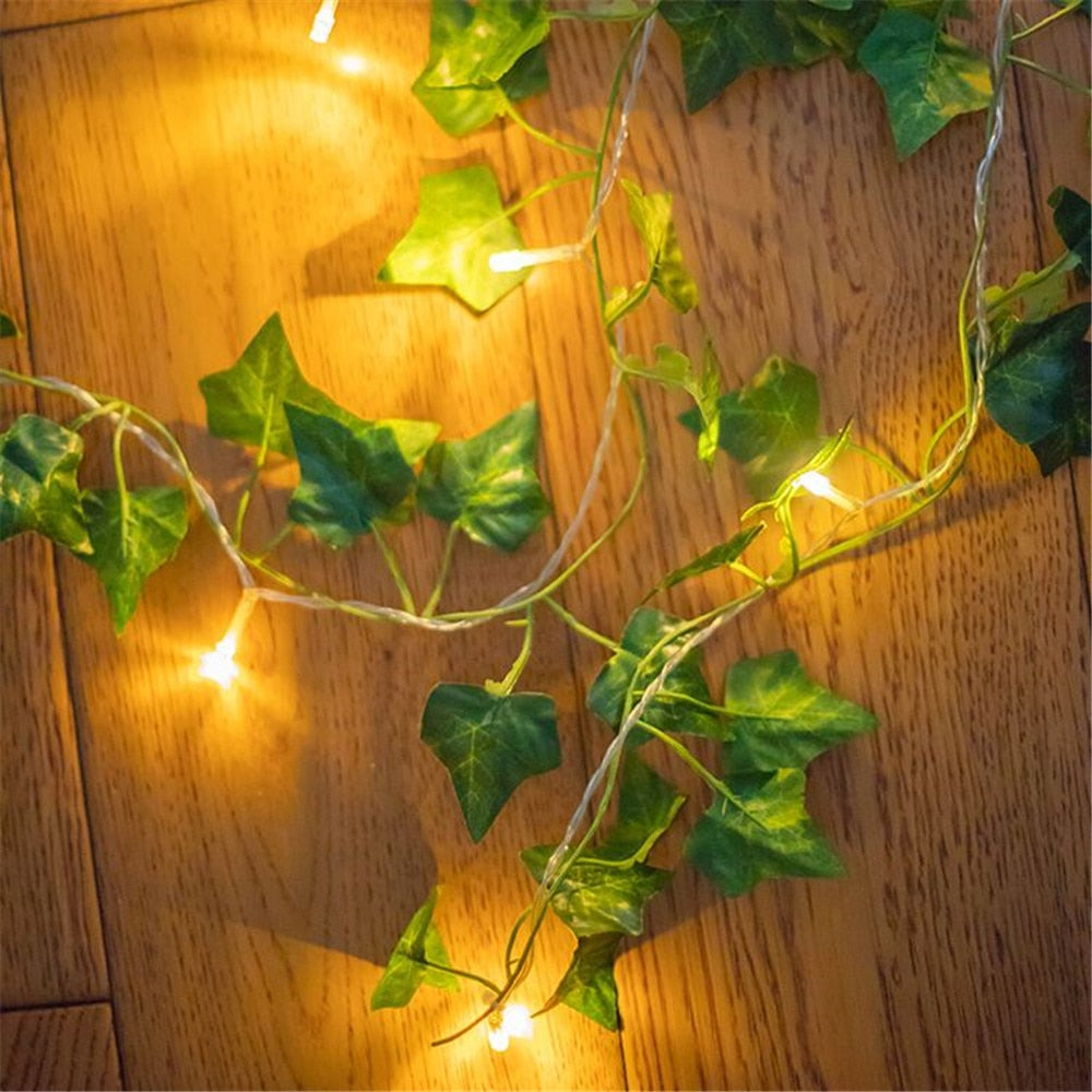 Green Leaf String Lights