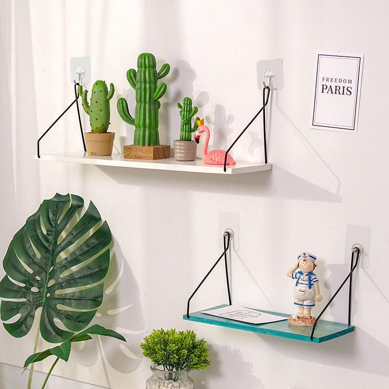 Nordic Wooden Floating Shelves