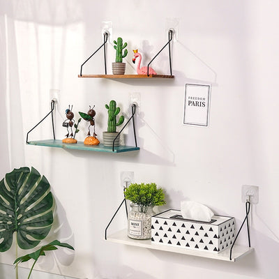 Nordic Wooden Floating Shelves