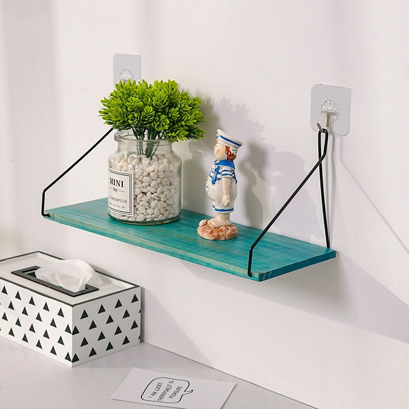 Nordic Wooden Floating Shelves