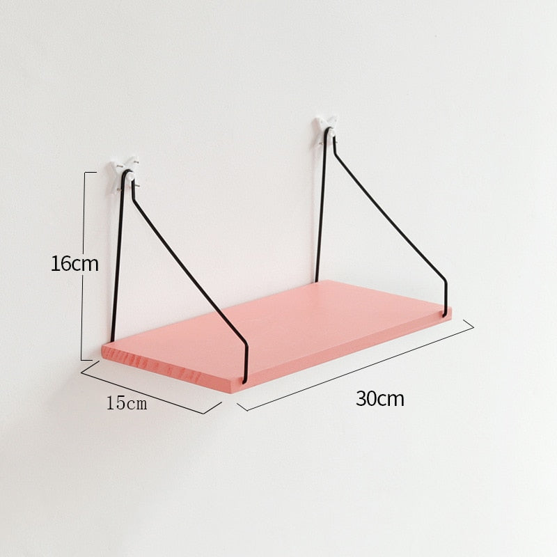 Nordic Wooden Floating Shelves