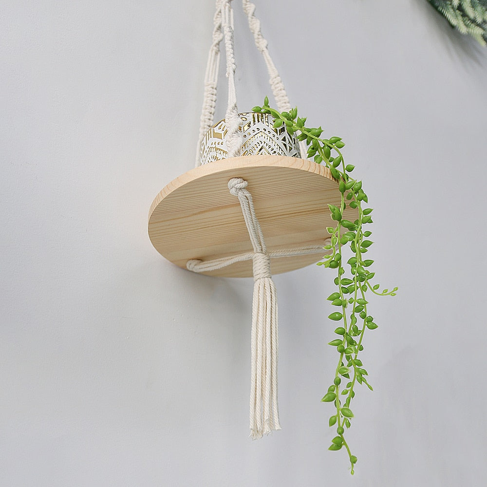 Macrame Floating Shelves