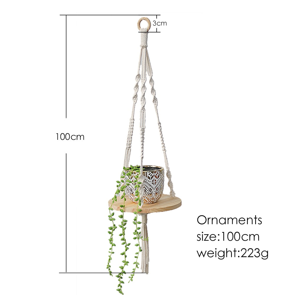 Macrame Floating Shelves