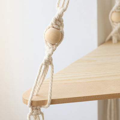 Macrame Floating Shelves