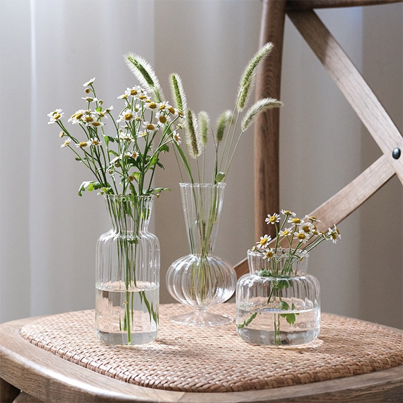 Nordic Glass Bottle Vase