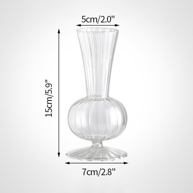 Nordic Glass Bottle Vase