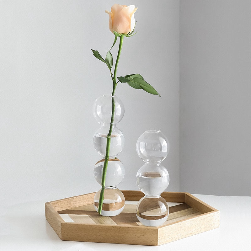 Nordic Glass Bottle Vase