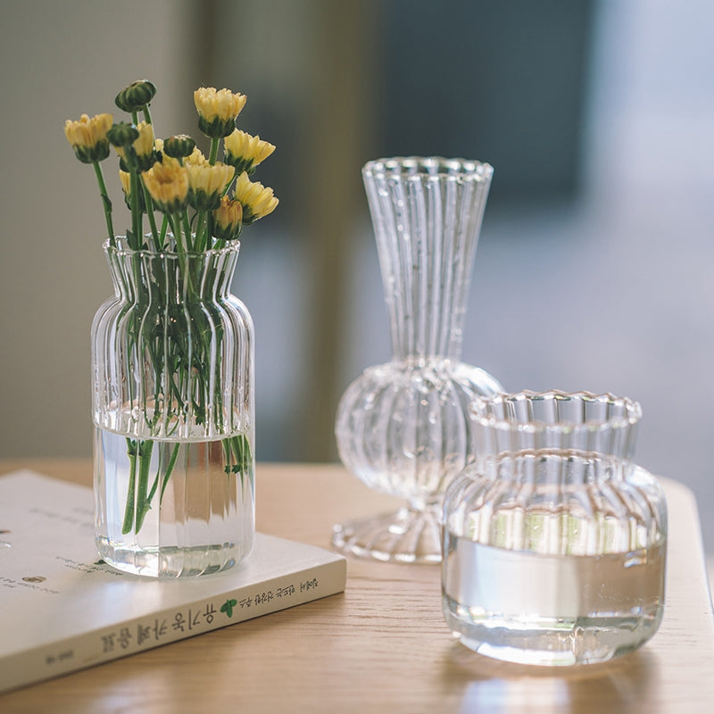 Nordic Glass Bottle Vase