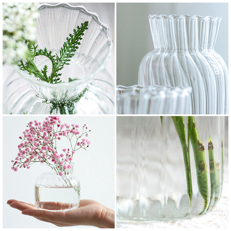 Nordic Glass Bottle Vase